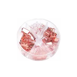 DELI ΠΙΑΣΤΡΑ/ΚΑΡΦΙΤΣΑ/ΣΥΝΔΕΤΗΡΑΣ 100x100x27mm 72Τ ΤΕΜΑΧΙΑ ΡΟΖ ΧΡΥΣΟ