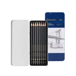 DELI ΜΟΛΥΒΙ ΣΧΕΔΙΟΥ ΚΑΣΕΤΙΝΑ ΜΕΤΑΛΛΙΚΗ 8 ΤΕΜΑΧΙΑ FINENOLO ΑΣΣΟΡΤΙ