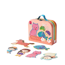 DELI ΠΑΖΛ ΒΑΛΙΤΣΑΚΙ 54 ΤΕΜΑΧΙΑ 6 ΣΕ 1 2x2/3/4/5/6/7 DO MY FRIENDS 3+ DELI GENIUS