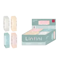 DELI ΒΙΤΡΙΝΑ ΓΕΜΑΤΗ ΓΟΜΑ 54x20x10.5mm LINFINI ΑΣΣΟΡΤΙ 32 ΤΕΜΑΧΙΑ (Το προιόν πωλείται σε μεμονωμένα τεμάχια του ενός)