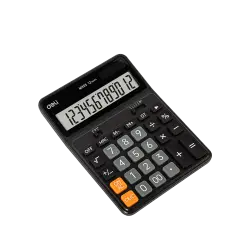 DELI ΑΡΙΘΜΟΜΗΧΑΝΗ 12 ΨΗΦΙA 17.6x12.9x2.8cm ASKEND ΜΑΥΡΟ