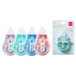 DELI ΤΑΙΝΙΑ ΔΙΟΡΘΩΤΙΚΗ ΑΘΟΡΥΒΗ BLISTER 5mmx7m MUTE ΑΣΣΟΡΤΙ  (Το προιόν πωλείται σε μεμονωμένα τεμάχια του ενός)