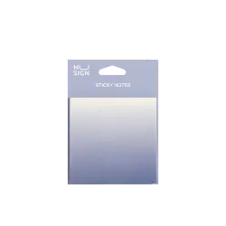 DELI ΧΑΡΤΙΑ ΣΗΜΕΙΩΣΕΩΝ ΑΥΤΟΚΟΛΛΗΤΑ 60 ΦΥΛΛΑ ΟΜΠΡΕ BLISTER 74x74mm NUSIGN ΜΩΒ