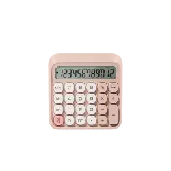 DELI ΑΡΙΘΜΟΜΗΧΑΝΗ 12 ΨΗΦΙΩΝ 13x13.3x2.7cm ΡΟΖ