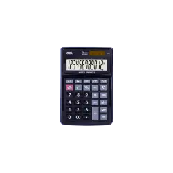 DELI ΑΡΙΘOMHXANH 12 ΨΗΦΙΩΝ ΑΔΙΑΒΡΟΧΗ 15x12.8x4.2cm CORE ΜΑΥΡΗ