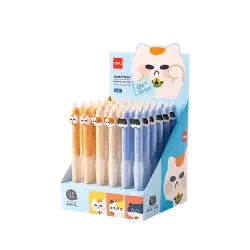 DELI ΒΙΤΡΙΝΑ ΓΕΜΑΤΗ ΣΤΥΛΟ ΚΟΥΜΠΙ GEL ΠΟΥ ΣΒΗΝΕΙ ΜΠΛΕ MΕΛΑΝΙ 0.5mm 36 ΤΕΜΑ? (Το προιόν πωλείται σε μεμονωμένα τεμάχια του ενός)