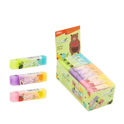 DELI ΒΙΤΡΙΝΑ ΓΕΜΑΤΗ ΓΟΜΑ 63x14x10mm JINGOO ΑΣΣΟΡΤΙ 36 ΤΕΜΑΧΙΑ (Το προιόν πωλείται σε μεμονωμένα τεμάχια του ενός)