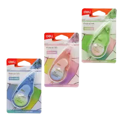 DELI ΔΙΟΡΘΩΤΙΚΗ ΤΑΙΝΙΑ 5mmx12m MACARON ΑΣΣΟΡΤΙ 24 ΤΕΜΑΧΙΑ (Το προιόν πωλείται σε μεμονωμένα τεμάχια του ενός)