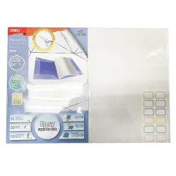 DELI ΚΑΛΥΜΜΑ ΒΙΒΛΙΟΥ ΑΥΤΟΚΟΛΛΗΤΟ ΠΛΑΣΤΙΚΟ 50x36cm MACARON 10 ΤΕΜΑΧΙΑ