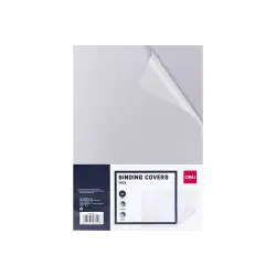 DELI ΕΞΩΦΥΛΛΟ ΒΙΒΛΙΟΔΕΣΙΑΣ PVC Α4 0.2mm ΔΙΑΦΑΝΟ 50 ΤΕΜΑΧΙΑ (Το προιόν πωλείται σε μεμονωμένα τεμάχια του ενός)