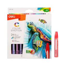 DELI ΛΑΔΟΠΑΣΤΕΛ 24 ΧΡΩΜΑΤΑ BLISTER COLOR EMOTION 24 ΤΕΜΑΧΙΑ