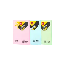 DELI ΧΑΡΤΙΑ ΣΗΜΕΙΩΣΕΩΝ ΑΥΤΟΚΟΛΛΗΤΑ 100 ΦΥΛΛΑ 76x101mm STICK UP ΑΣΣΟΡΤΙ 12 ΤΕΜ? (Το προιόν πωλείται σε μεμονωμένα τεμάχια του ενό