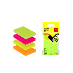 DELI ΧΑΡΤΙΑ ΣΗΜΕΙΩΣΕΩΝ ΑΥΤΟΚΟΛΛΗΤΑ BLISTER 100 ΦΥΛΛΑ 76x51mm STICK UP ΝΕΟΝ ΑΣΣΟ? (Το προιόν πωλείται σε μεμονωμένα τεμάχια του ε