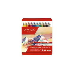 CARAN D'ACHE ΚΡΑΙΓΙΟΝ (ΞΥΛΟΜΠΟΓΙΕΣ) ΑΚΟΥΑΡΕΛΑΣ ΚΟΥΤΙ ΜΕΤΑΛΛΙΚΟ 18 ΧΡΩΜΑ?