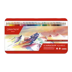 CARAN D'ACHE ΚΡΑΙΓΙΟΝ (ΞΥΛΟΜΠΟΓΙΕΣ) ΑΚΟΥΑΡΕΛΑΣ ΚΟΥΤΙ ΜΕΤΑΛΛΙΚΟ 80 ΧΡΩΜΑ?