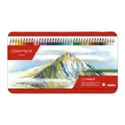 CARAN D'ACHE ΚΡΑΙΓΙΟΝ (ΞΥΛΟΜΠΟΓΙΕΣ) ΚΟΥΤΙ ΜΕΤΑΛΛΙΚΟ 120 ΧΡΩΜΑΤΑ Φ3.8mm PABLO