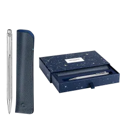 CΑRAN D'ACHE ΣΤΥΛΟ BALLPOINT ΜΑΥΡΟ ΜΕΛΑΝΙ ΜΕΤΑΛΛΙΚΟ ΣΕ ΧΑΡΤΙΝΟ ΚΟΥΤΙ MEDIUM ECRI