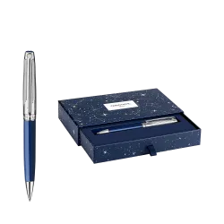 CΑRAN D'ACHE ΣΤΥΛΟ BALLPOINT ΜΑΥΡΟ ΜΕΛΑΝΙ ΜΕΤΑΛΛΙΚΟ ΣΕ ΧΑΡΤΙΝΟ ΚΟΥΤΙ MEDIUM LEMA