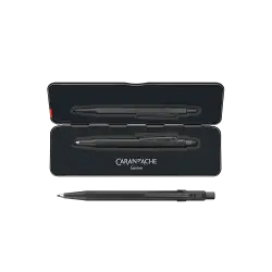 CARAN D'ACHE ΜΟΛΥΒΙ ΜΗΧΑΝΙΚΟ 2mm ΣΕ ΚΟΥΤΙ ΜΕΤΑΛΛΙΚΟ FIXPENCIL ΜΑΥΡΟ