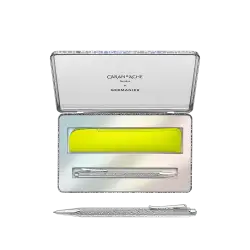 CARAN D'ACHE ΣΤΥΛΟ BALLPOINT ΠΛΑΤΙΝΑ & ΔΕΡΜATINH ΘΗΚΗ LIMITED EDITION 2025 ECRIDOR GERMANIER