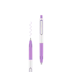 WRITECH ΣΤΥΛΟ GEL ΚΟΥΜΠΙ ΜΩΒ ΜΕΛΑΝΙ 0.7mm SPACE UP ΛΕΥΚΟ/ΜΩΒ 12 ΤΕΜΑΧΙΑ (Το προιόν πωλείται σε μεμονωμένα τεμάχια του ενός)