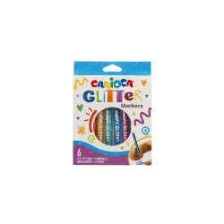 CARIOCA ΜΑΡΚΑΔΟΡΟΣ ΧΑΡΤΙΝΟ BLISTER 6 ΧΡΩΜΑΤΑ GLITTER