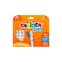 CARIOCA ΜΑΡΚΑΔΟΡΟΣ ΧΑΡΤΙΝΟ 12 ΧΡΩΜΑΤΑ BABY 2+