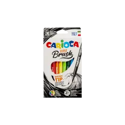 CARIOCA ΜΑΡΚΑΔΟΡΟΣ ΠΙΝΕΛΟ ΧΑΡΤΙΝΟ 10 ΧΡΩΜΑΤΑ SUPER BRUSH