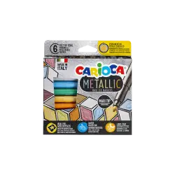 CARIOCA ΜΑΡΚΑΔΟΡΟΙ BLISTER METALLIC 6 ΧΡΩΜΑΤΑ