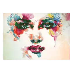 DIAMOND DOTZ ΚΑΤΑΣΚΕΥΗ ΨΗΦΙΔΩΤΟ ΚΑΜΒΑΣ BLISTER 40x28cm ΠΡΟΣΩΠΟ