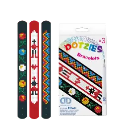 DIAMOND DOTZ ΚΑΤΑΣΚΕΥΗ ΨΗΦΙΔΩΤΟ ΒΡΑΧΙΟΛΙ BLISTER 3 ΤΕΜΑΧΙΑ 21x2cm DOTZIES ETHNIC