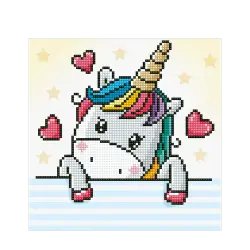 DIAMOND DOTZ ΚΑΤΑΣΚΕΥΗ ΨΗΦΙΔΩΤΟ ΚΑΜΒΑΣ BLISTER 23x23cm ΜΟΝΟΚΕΡΑΚΙ