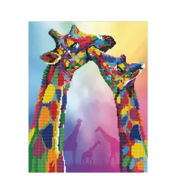 DIAMOND DOTZ ΚΑΤΑΣΚΕΥΗ ΨΗΦΙΔΩΤΟ ΚΑΜΒΑΣ BLISTER 37x47cm ART ΚΑΜΗΛΟΠΑΡΔΑΛΕΙΣ