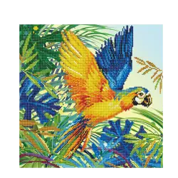 DIAMOND DOTZ ΚΑΤΑΣΚΕΥΗ ΨΗΦΙΔΩΤΟ ΚΑΜΒΑΣ BLISTER 41x41cm ΤΡΟΠΙΚΟ ΜΕΓΑΛΕΙΟ