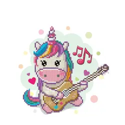 DIAMOND DOTZ ΚΑΤΑΣΚΕΥΗ ΨΗΦΙΔΩΤΟ ΚΑΜΒΑΣ BLISTER 23x23cm ΜΟΥΣΙΚΗ