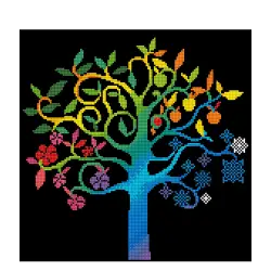 DIAMOND DOTZ ΚΑΤΑΣΚΕΥΗ ΨΗΦΙΔΩΤΟ ΚΑΜΒΑΣ BLISTER 41x41cm ΔΕΝΤΡΟ ΕΥΧΩΝ