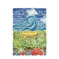 DIAMOND DOTZ ΚΑΤΑΣΚΕΥΗ ΨΗΦΙΔΩΤΟ ΚΑΜΒΑΣ BLISTER 27x37cm SIMPLY ΜΩΣΑΙΚΟ ΤΗΣ ΦΥΣΗΣ