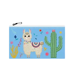 DIAMOND DOTZ ΚΑΤΑΣΚΕΥΗ ΨΗΦΙΔΩΤΟ ΘΗΚΗ ΦΕΡΜΟΥΑΡ 20x12cm DOTZIES LAMA