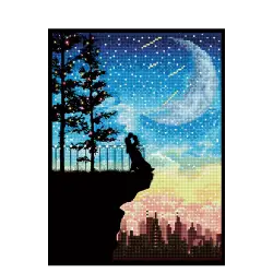 DIAMOND DOTZ ΚΑΤΑΣΚΕΥΗ ΨΗΦΙΔΩΤΟ ΚΑΜΒΑΣ BLISTER 30x40cm ΡΟΜΑΝΤΙΚΑ ΥΨΗ