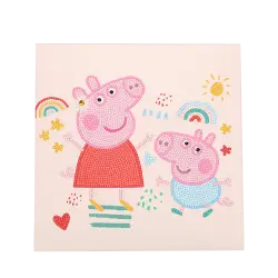 DIAMOND DOTZ ΚΑΤΑΣΚΕΥΗ ΨΗΦΙΔΩΤΟ BOX 28x28cm DOTZBOX PEPPA