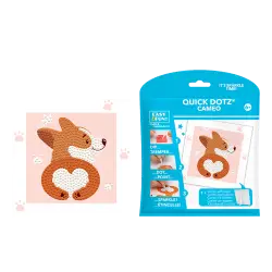 DIAMOND DOTZ ΚΑΤΑΣΚΕΥΗ ΨΗΦΙΔΩΤΟ ΚΑΔΡΑΚΙ BLISTER 13x13cm QUICK DOTZ LOVE