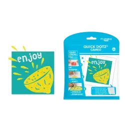 DIAMOND DOTZ ΚΑΤΑΣΚΕΥΗ ΨΗΦΙΔΩΤΟ ΚΑΔΡΑΚΙ BLISTER 13x13cm QUICK DOTZ ENJOY