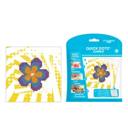 DIAMOND DOTZ ΚΑΤΑΣΚΕΥΗ ΨΗΦΙΔΩΤΟ ΚΑΔΡΑΚΙ BLISTER 13x13cm QUICK DOTZ ΛΟΥΛΟΥΔΙ