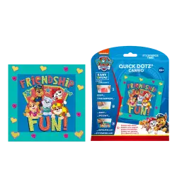 DIAMOND DOTZ ΚΑΤΑΣΚΕΥΗ ΨΗΦΙΔΩΤΟ ΚΑΔΡΑΚΙ BLISTER 13x13cm QUICK DOTZ PAW PATROL