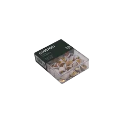 METRON ΠΙΝΕΖΕΣ  ΚΟΥΤΙ ΠΛΑΣΤΙΚΟ ΛΕΥΚΟ 10 ΚΟΥΤΙΑ (Το προιόν πωλείται σε μεμονωμένα τεμάχια του ενός)