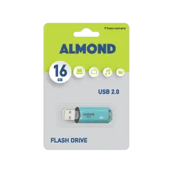 ALMOND FLASH DRIVE USB 2.0 16GB PASTEL ΓΑΛΑΖΙΟ