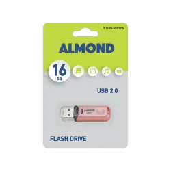 ALMOND FLASH DRIVE USB 2.0 16GB PASTEL ΡΟΖ