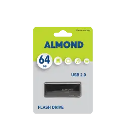 ALMOND FLASH DRIVE USB 2.0 64GB PRIME ΜΑΥΡΟ