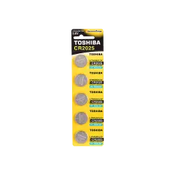 TOSHIBA ΜΠΑΤΑΡΙΑ COIN CR-2025/3V ΛΙΘΙΟΥ BLISTER 5 ΤΕΜΑΧΙΑ