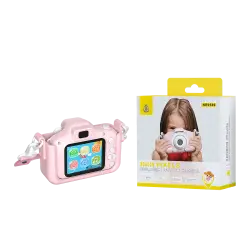 MTK ΦΩΤΟΓΡΑΦΙΚΗ ΜΗΧΑΝΗ ΠΑΙΔΙΚΗ 300000pixels/30FPS TF 32GB 300mAh ΡΟΖ